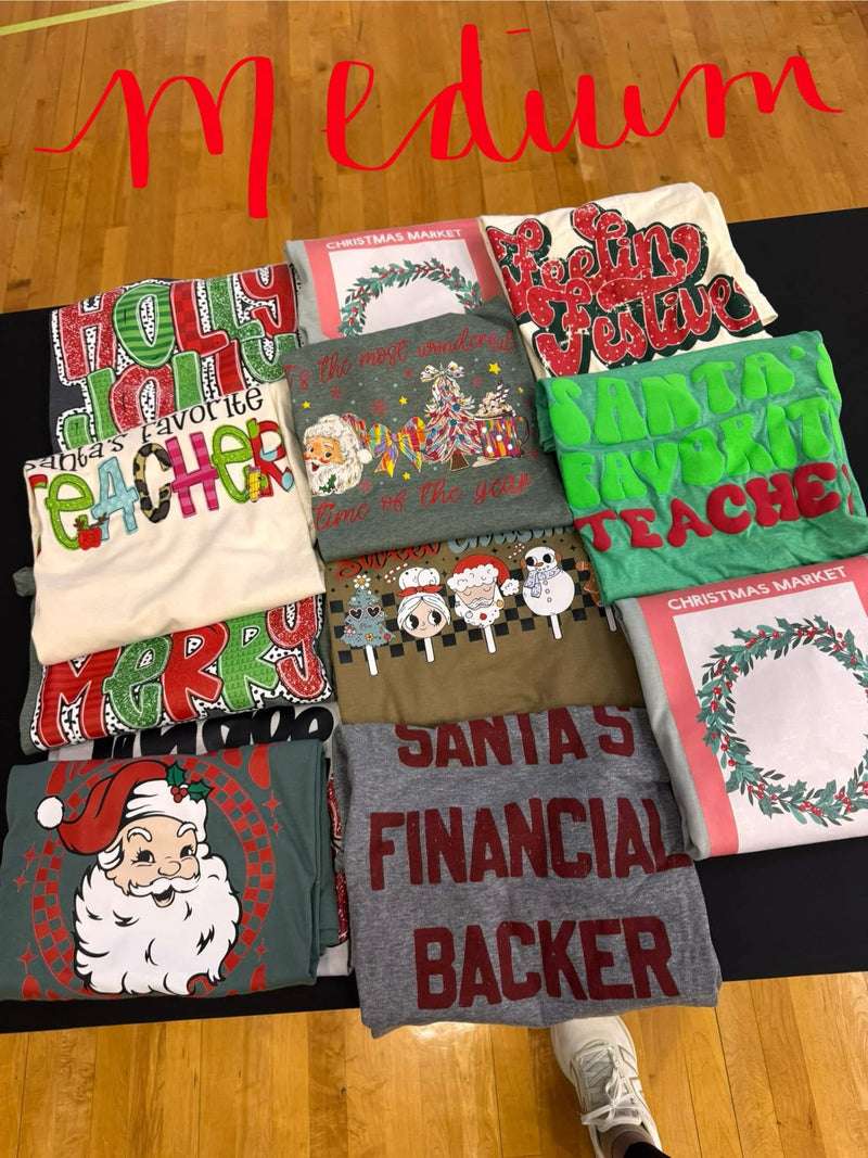 Christmas tees - pre printed