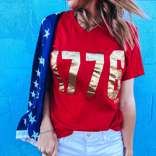 1776 in Gold Foil Tee