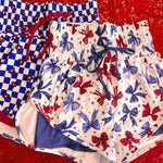 Red White & Blue High Waist Tummy Control Shorts - Pre Order