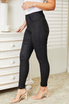 Kancan Full Size High rise Black Coated Ankle Skinny Jeans - Pre Order