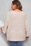 Cream Glam Pleated Sleeve Top - Pre Order