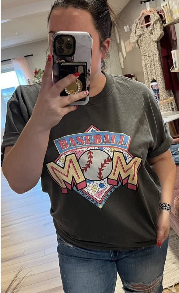 Baseball Mom Retro Print