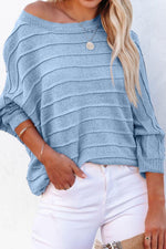 Ribbed Textured Off The shoulder Top - Pre Order