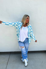 Checkered Out Cardigan - Pre Order