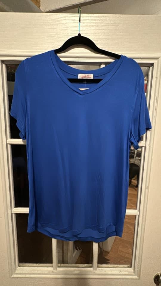 Blue Jess Lea Staple Basic Tee