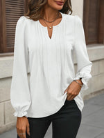 Pleated Buttery Soft Long Sleeve Top - Pre Order