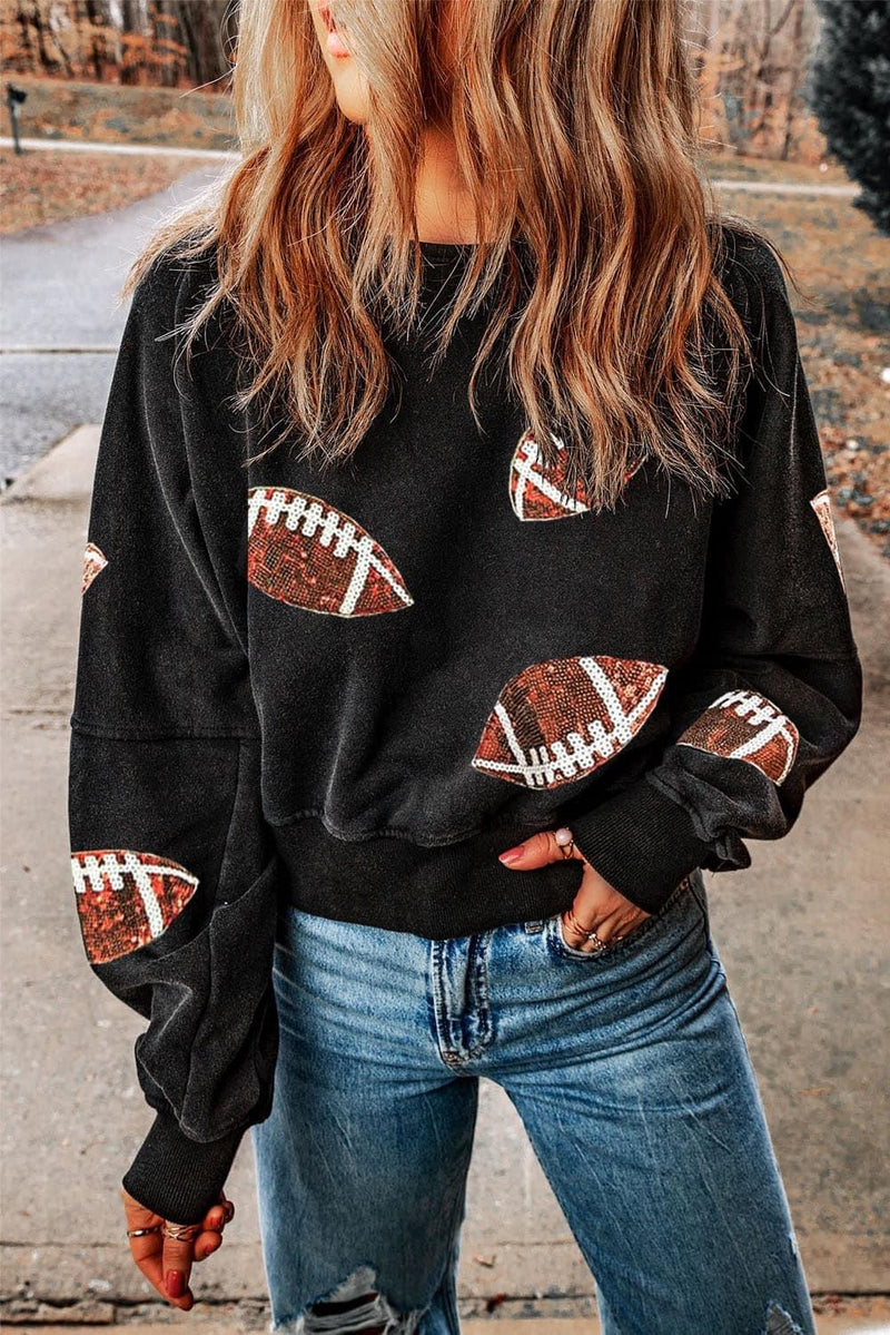 Sequin Game Day Pullover - Pre Order