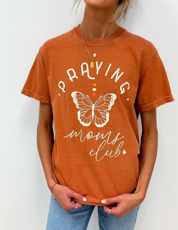 Praying Moms Club Butterfly Tee