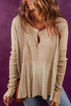 Ribbed Casual Fit Long Sleeve top with thumbholes - Pre Order