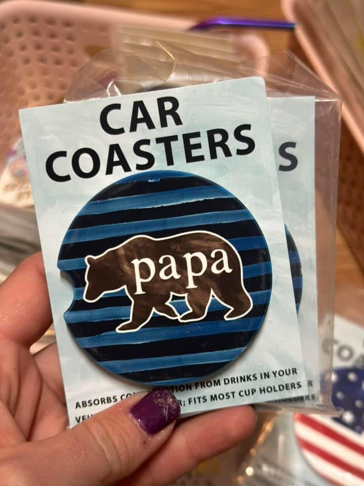 Friday 13th sale - Mugsby Papa Bear Coasters