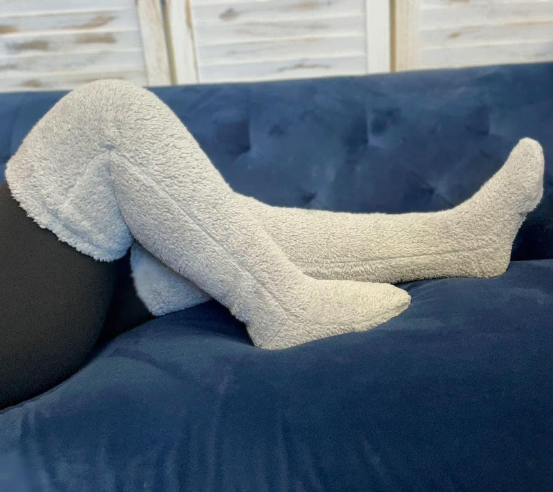 Knee high fuzzy socks - Pre Order