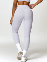 Twisted High Waist Active Pants with Pockets