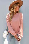 Dropped Shoulder Balloon Sleeve Sweatshirt