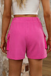 Drawstring High Waist Shorts