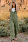 Double Take  V-Neck Sleeveless Jumpsuit with Pocket