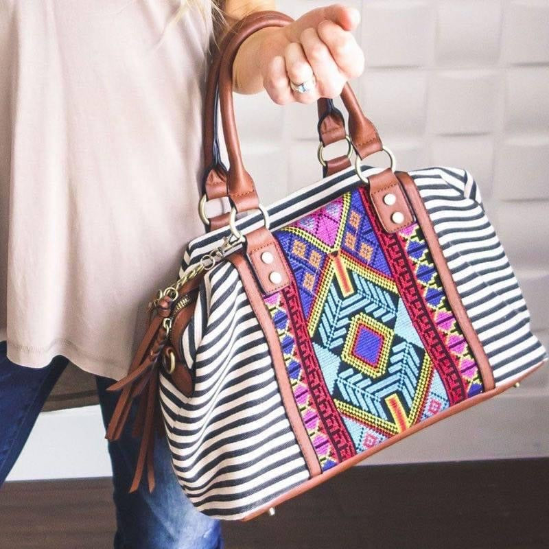 Embroidered Carry All Bag